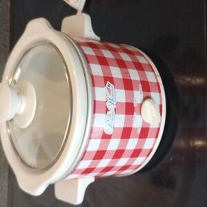 Pioneer Woman 1.5 qt Red Gingham Slow Cooker